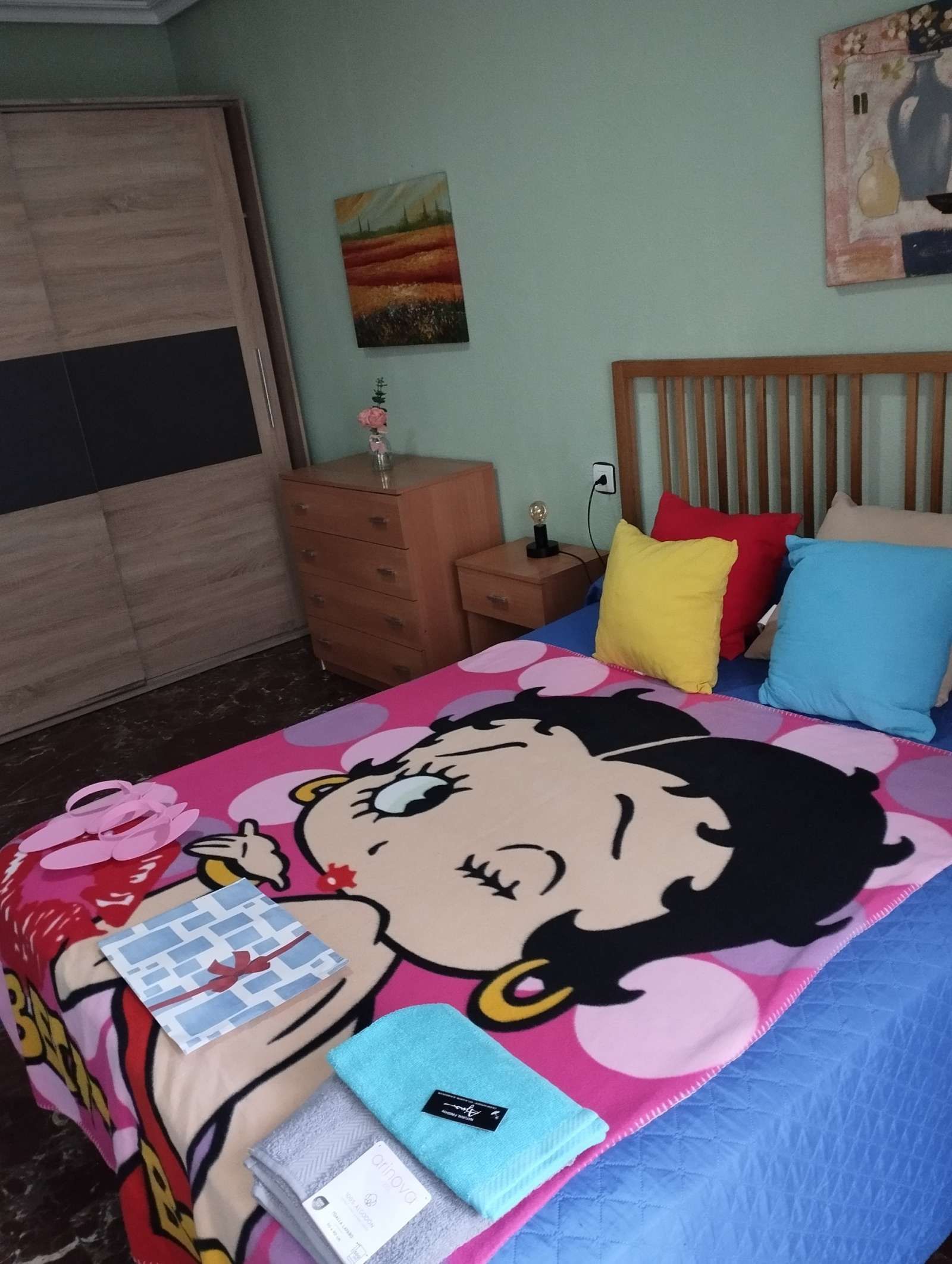 Bedroom of Flat to share in  Jaén Capital  with Air Conditioner and Terrace