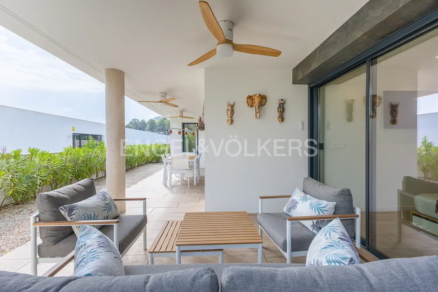 Terrace of Flat for sale in Pedreguer  with Air Conditioner, Heating and Private garden
