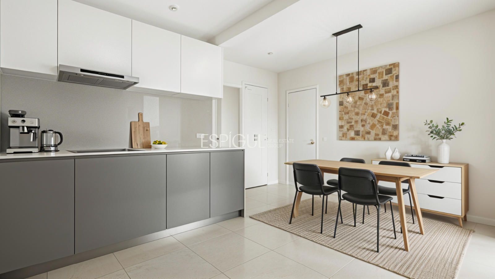 Kitchen of Flat for sale in  Madrid Capital  with Air Conditioner, Heating and Furnished