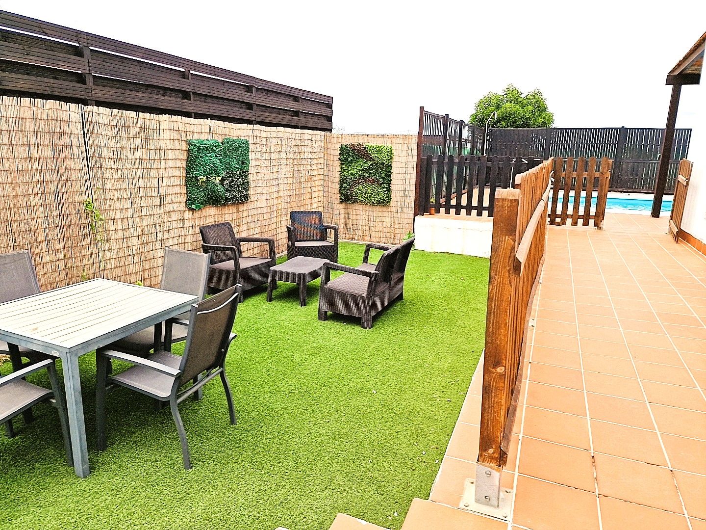 Terrassa de Casa o xalet en venda en La Oliva amb Aire condicionat, Jardí privat i Terrassa