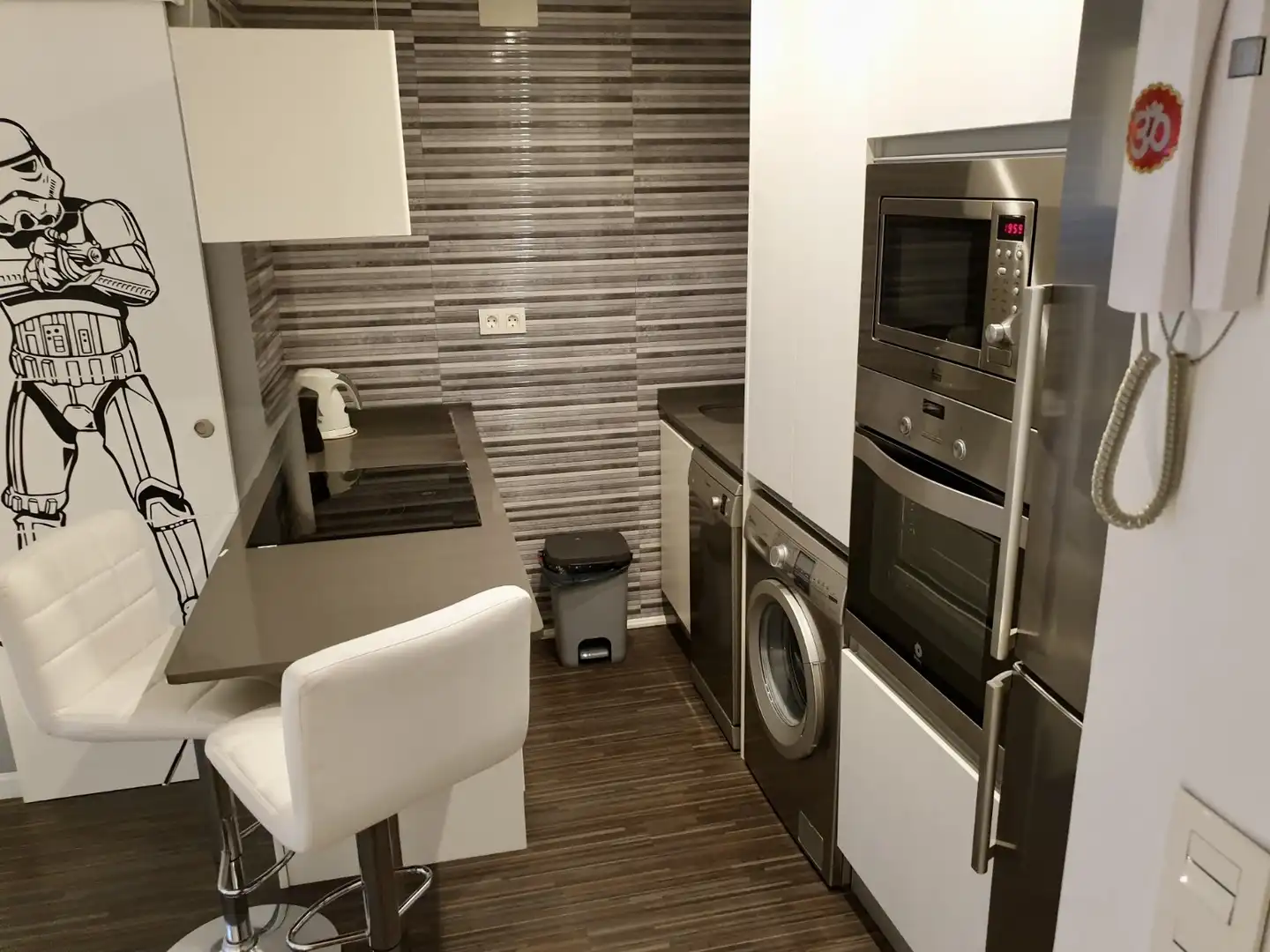 Cuina de Apartament en venda en Finestrat amb Jardí privat i Piscina