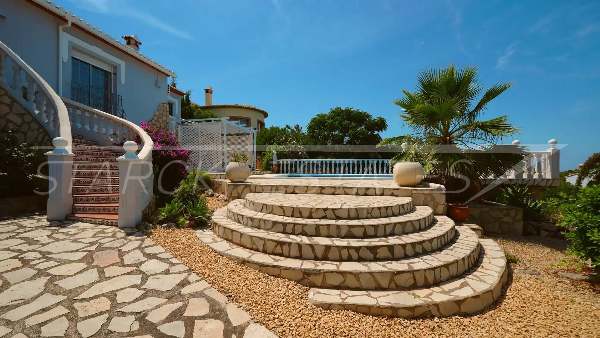 Exterior view of Houses for sale in El Ràfol d'Almúnia  with Air Conditioner, Private garden and Swimming Pool