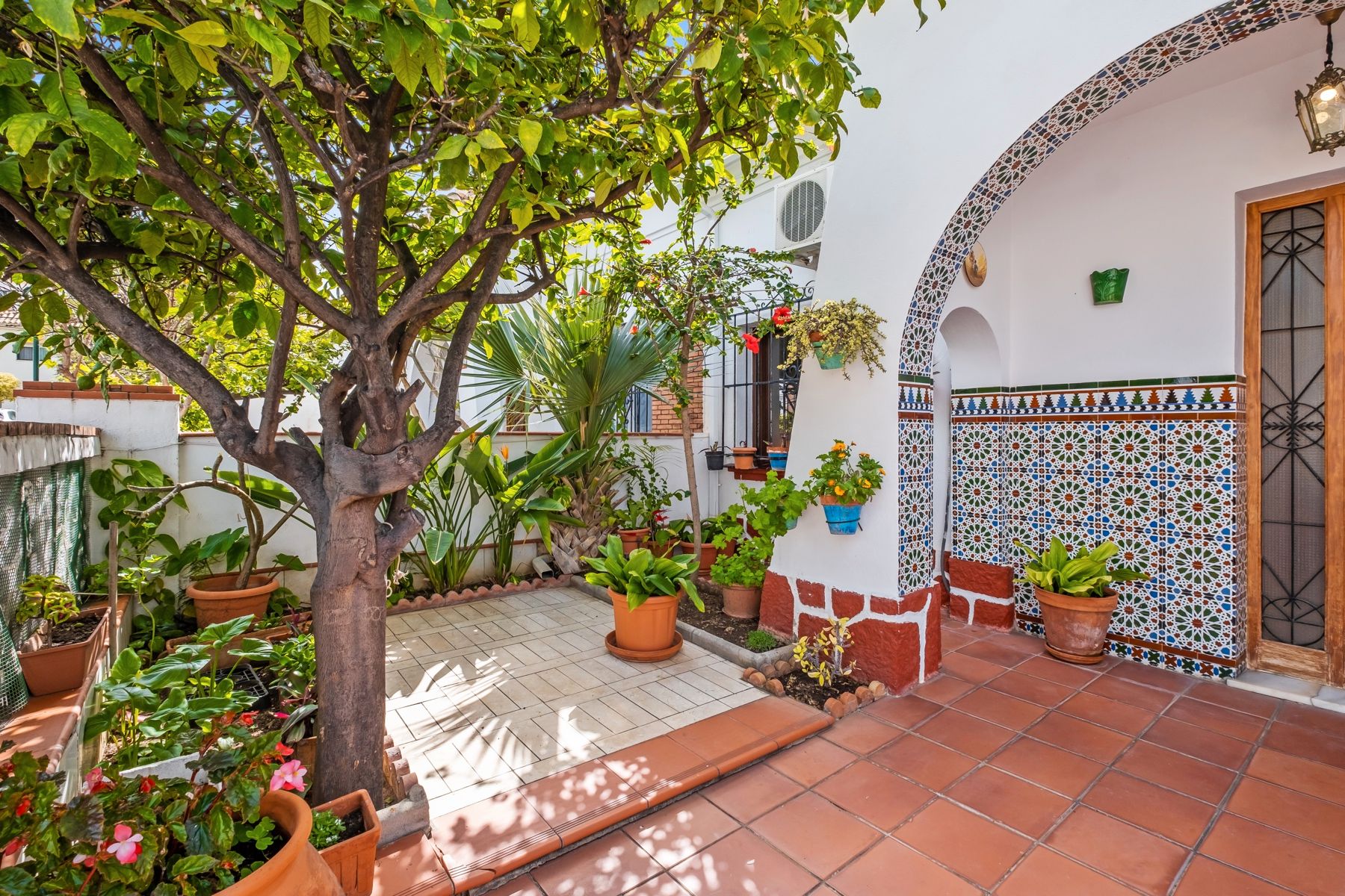 Garden of Single-family semi-detached for sale in Málaga Capital  with Air Conditioner, Private garden and Terrace