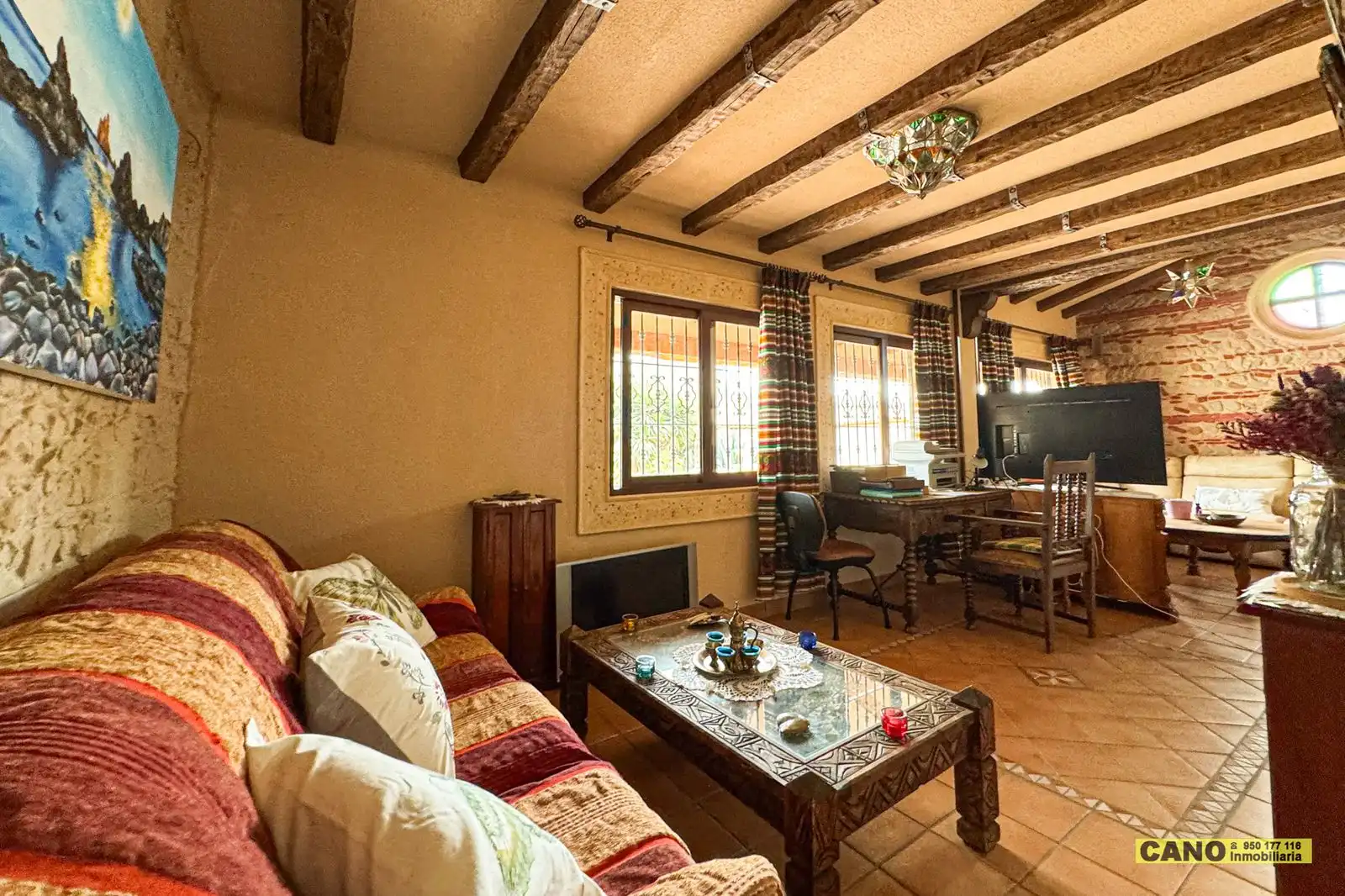 Sala de estar de Casa o chalet en venta en Almería con Aire acondicionado, Calefacción y Piscina