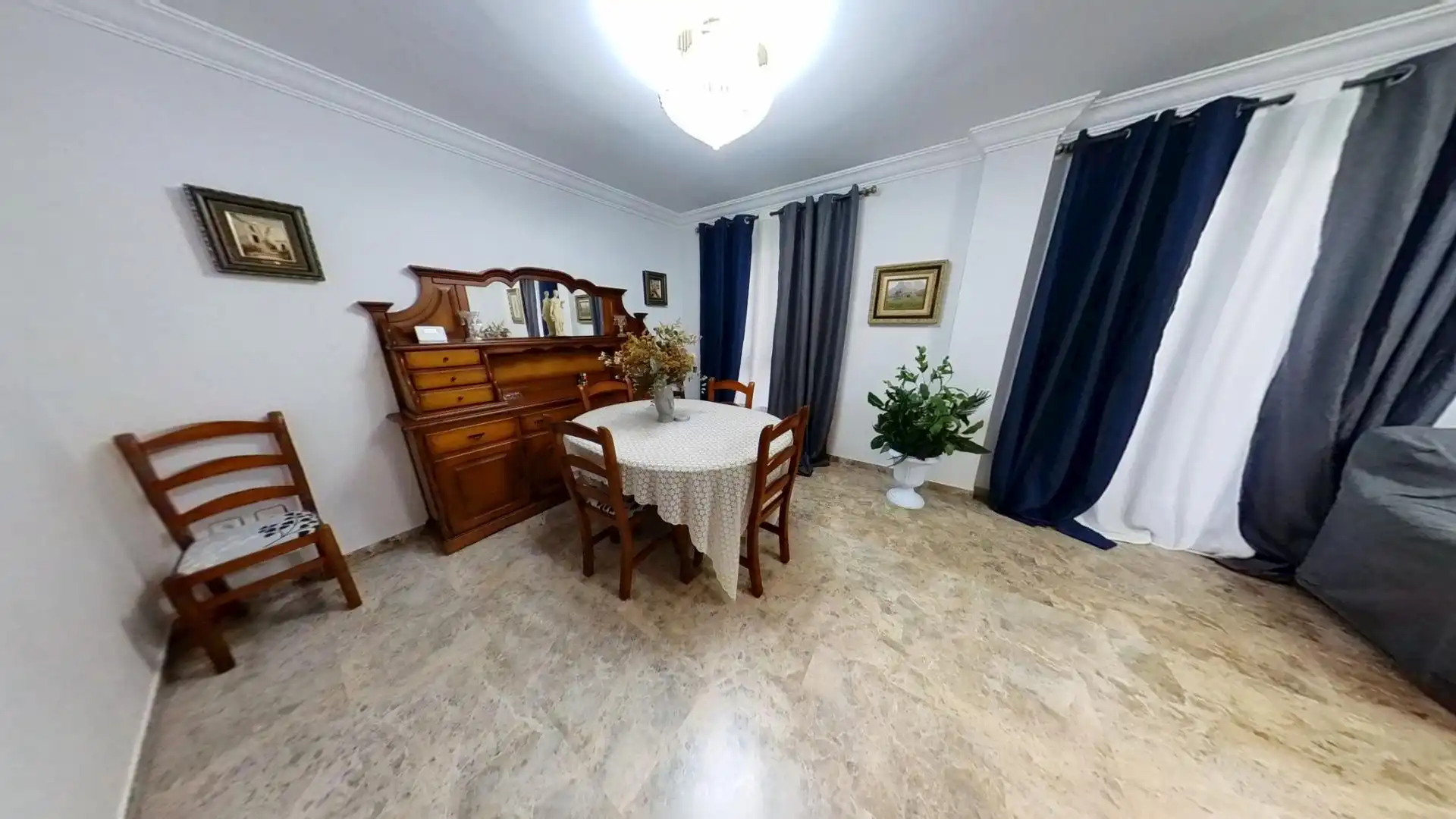 Dining room of Flat for sale in Sagunto / Sagunt  with Heating, Furnished and Balcony