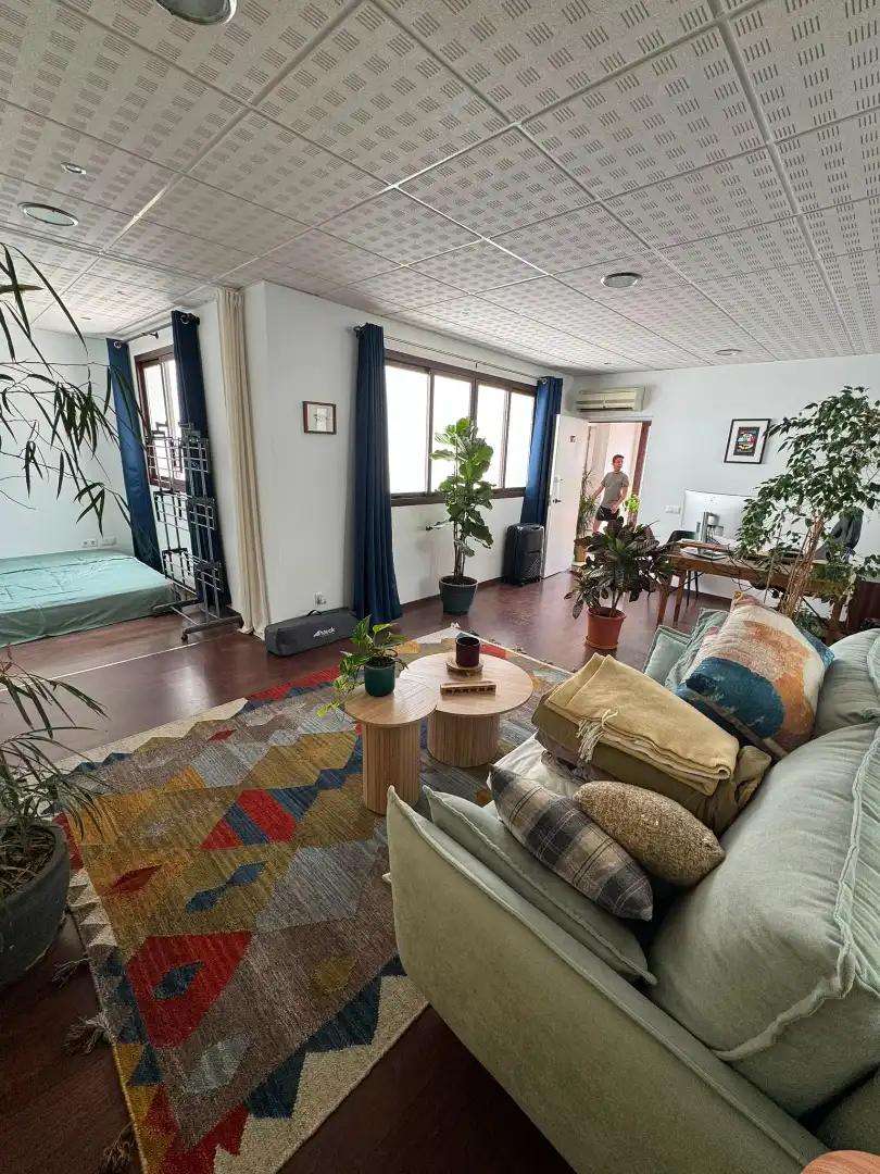 Wohnzimmer von Haus oder Chalet zur Miete in Sevilla mit Klimaanlage, Parkett und Terrasse
