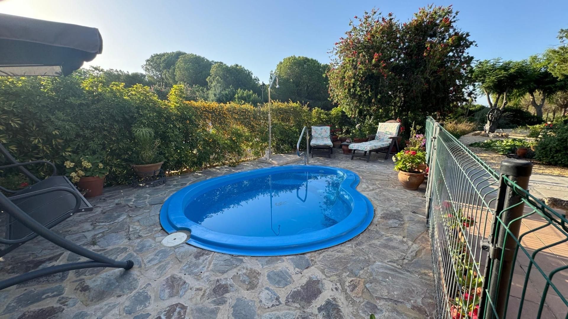 Swimming pool of House or chalet for sale in Aljaraque  with Air Conditioner, Private garden and Swimming Pool