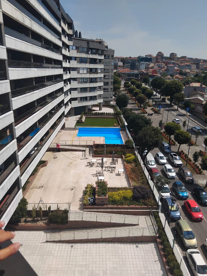 Swimming pool of Flat for sale in Vigo   with Private garden, Terrace and Swimming Pool