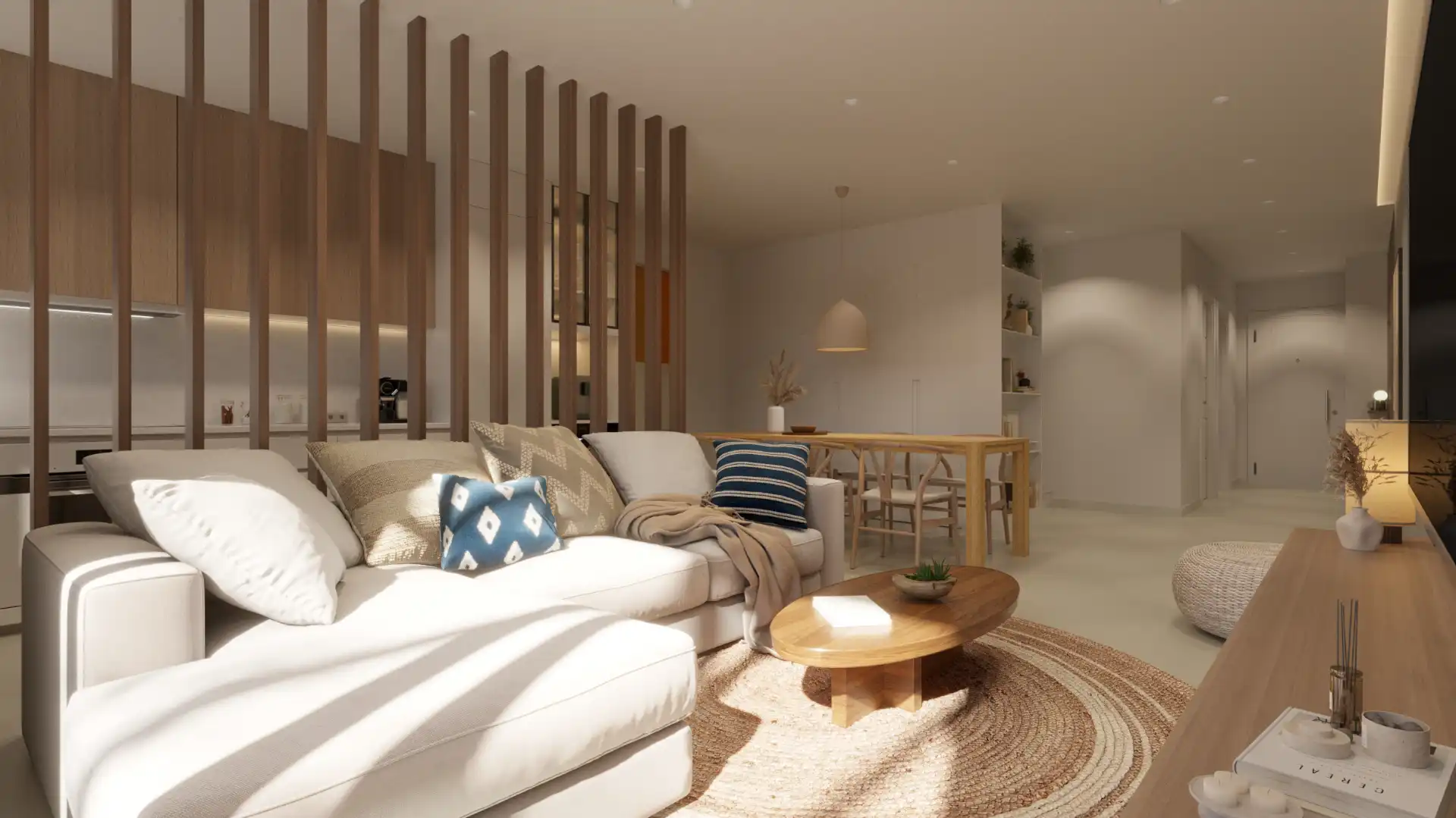 Wohnzimmer von Maisonette zum Verkauf in San Miguel de Abona mit Klimaanlage, Privatgarten und Terrasse