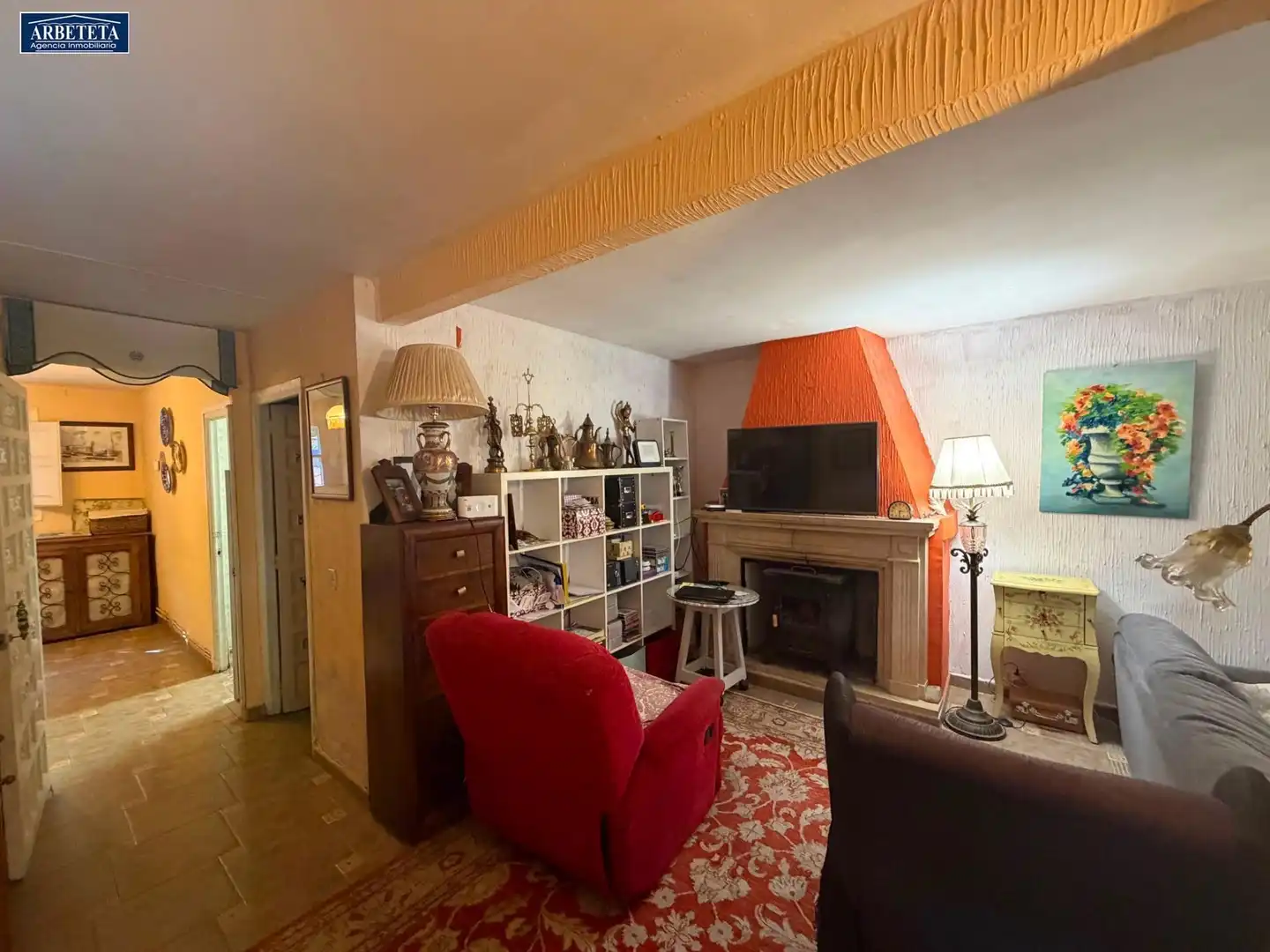 Wohnzimmer von Einfamilien-Reihenhaus zum Verkauf in Centenera mit Heizung, Privatgarten und Schwimmbad