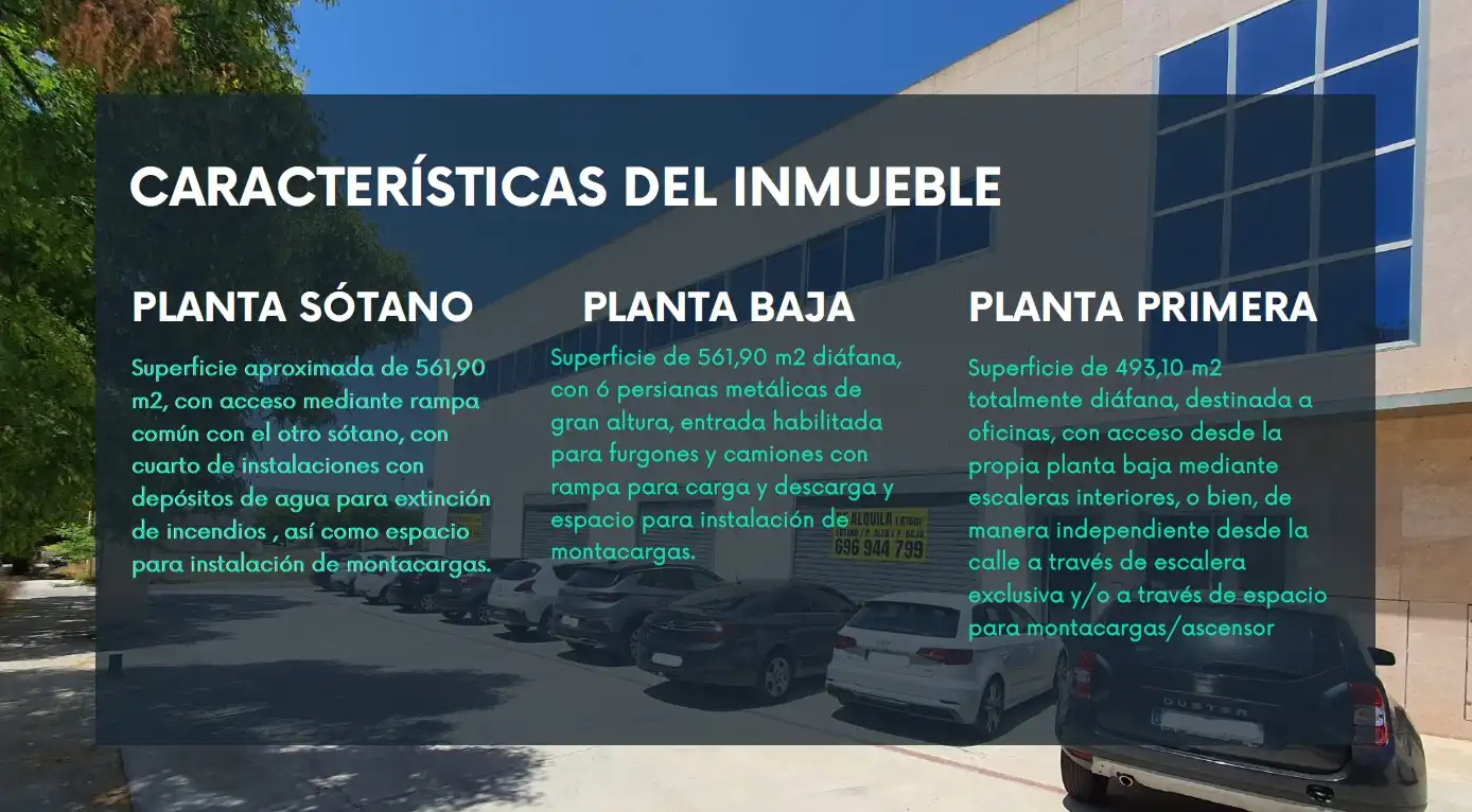 Parking de Nave industrial de alquiler en Elche / Elx con Alarma