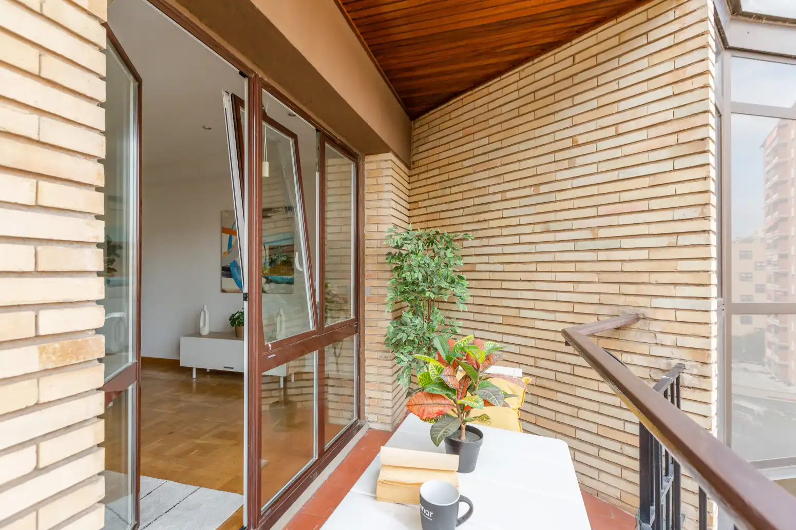 Balcony of Flat for sale in  Pamplona / Iruña  with Heating, Parquet flooring and Terrace