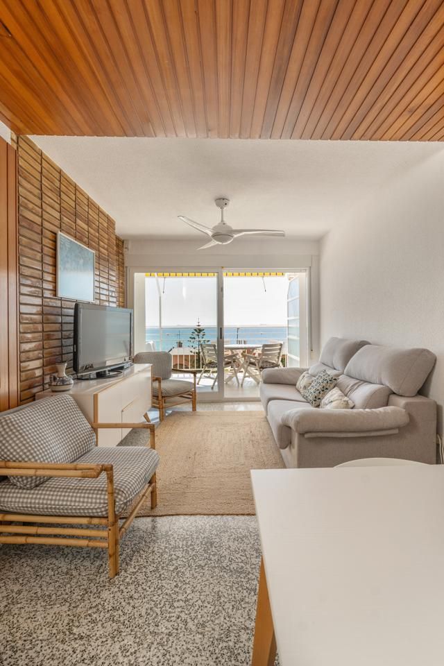 Living room of Flat to rent in Benicasim / Benicàssim  with Private garden, Terrace and Swimming Pool
