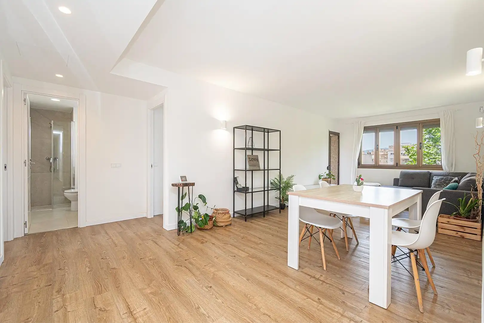 Sala de estar de Piso de alquiler en  Palma de Mallorca con Aire acondicionado, Calefacción y Amueblado