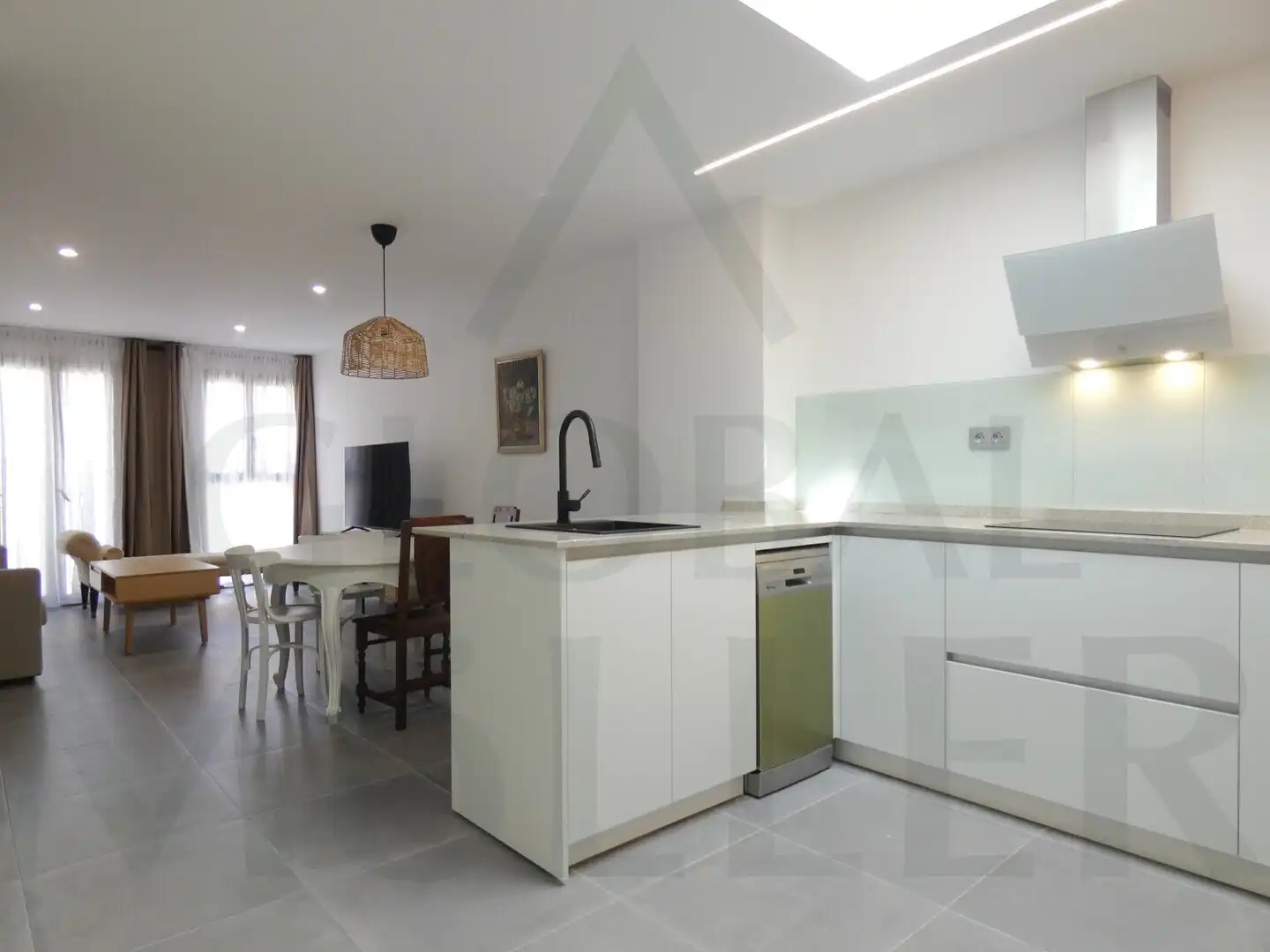 Cocina de Piso de alquiler en Cartagena con Aire acondicionado, Amueblado y Horno