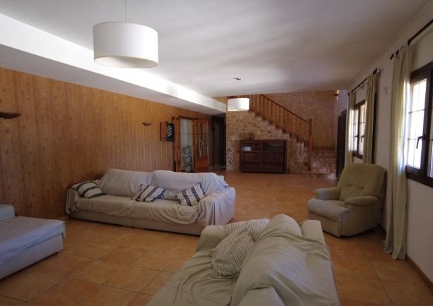 Sala d'estar de Finca rústica en venda en Santa Eugènia amb Aire condicionat, Calefacció i Terrassa
