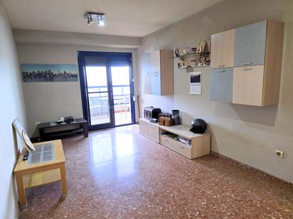 Living room of Flat for sale in  Valencia Capital  with Air Conditioner, Terrace and Balcony