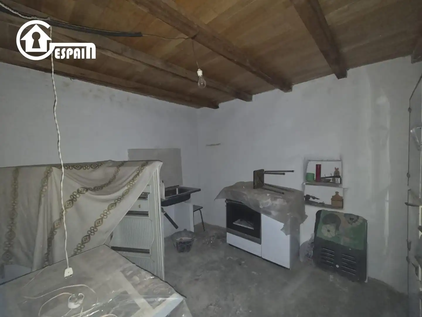 Cuina de Finca rústica en venda en Casas de Miravete amb Moblat