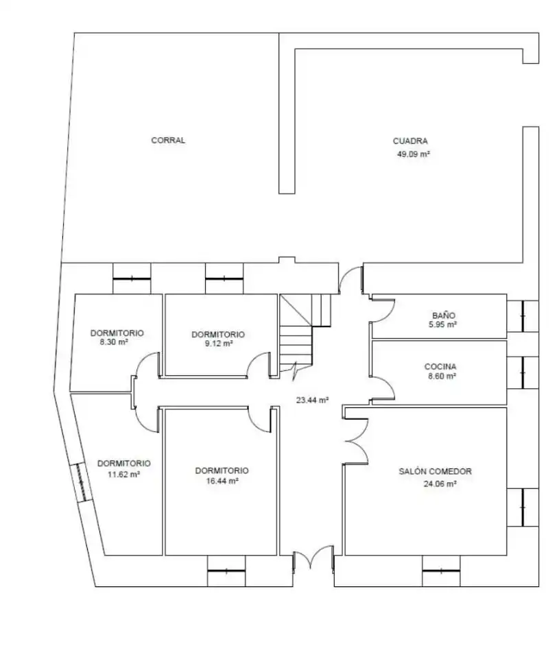 Einfamilien-Reihenhaus zum Verkauf in Muñogrande mit Möbliert und Balkon