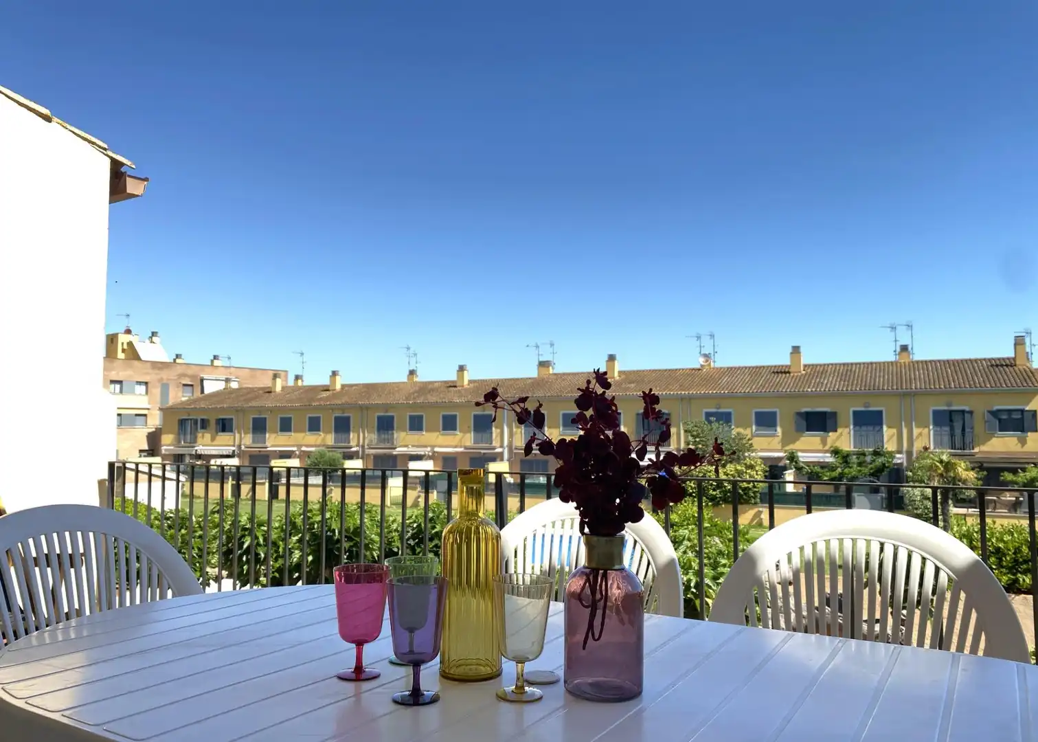 Terraza de Casa adosada en venta en Sant Pere Pescador con Aire acondicionado, Jardín privado y Terraza