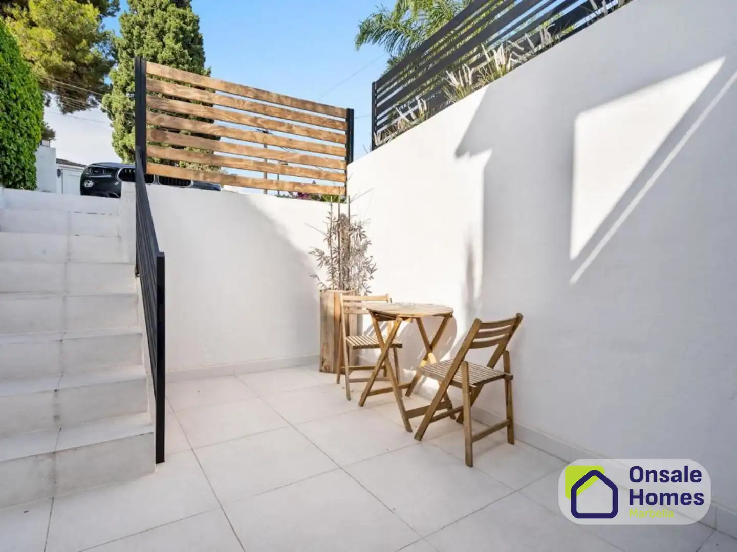 Terrassa de Casa o xalet en venda en Marbella amb Aire condicionat, Jardí privat i Terrassa