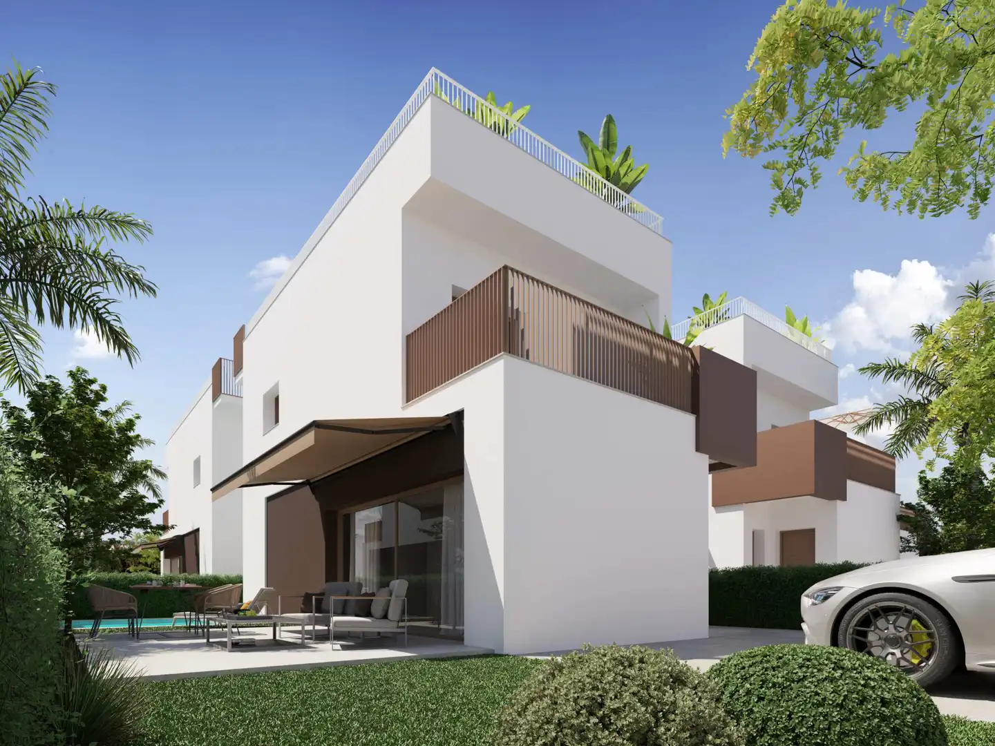 Vista exterior de Casa o chalet en venta en Elche / Elx con Aire acondicionado, Calefacción y Jardín privado