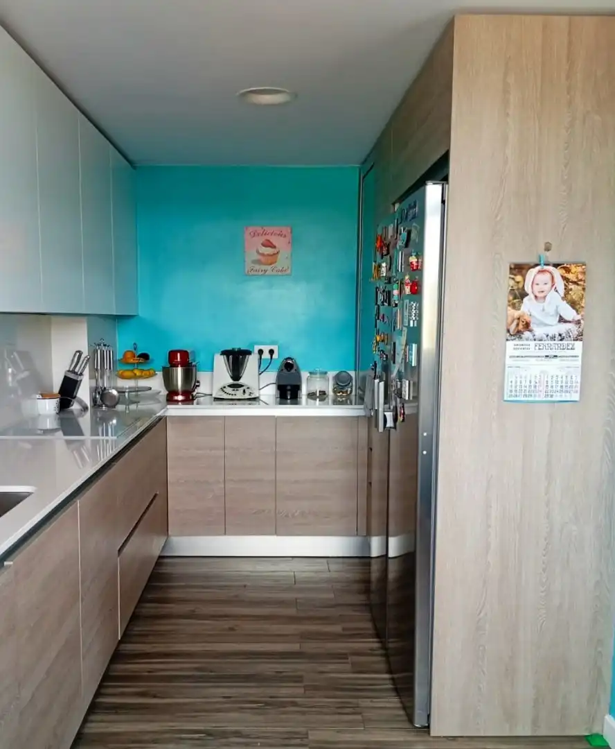 Cocina de Piso en venta en Gijón  con Calefacción, Parquet y Terraza