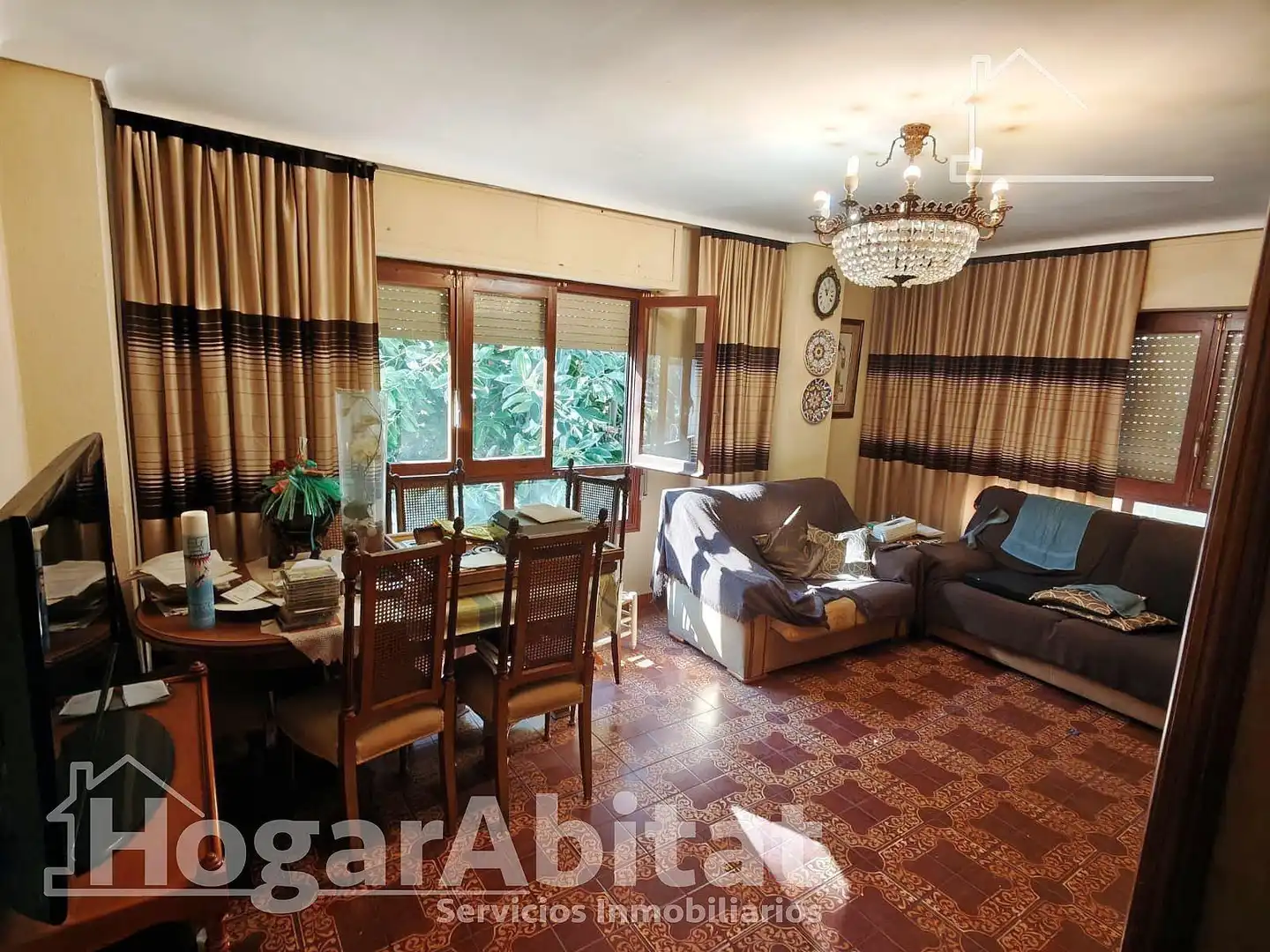 Sala de estar de Piso en venta en Castellón de la Plana / Castelló de la Plana con Jardín privado y Balcón