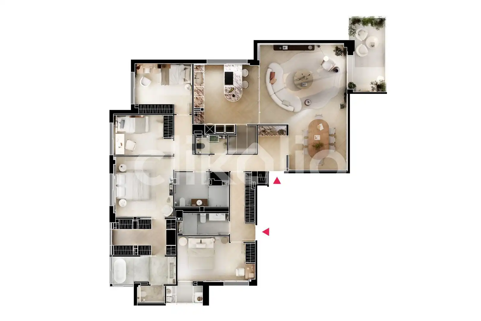 Habitación de Piso en venta en Madrid con Aire acondicionado, Calefacción y Terraza