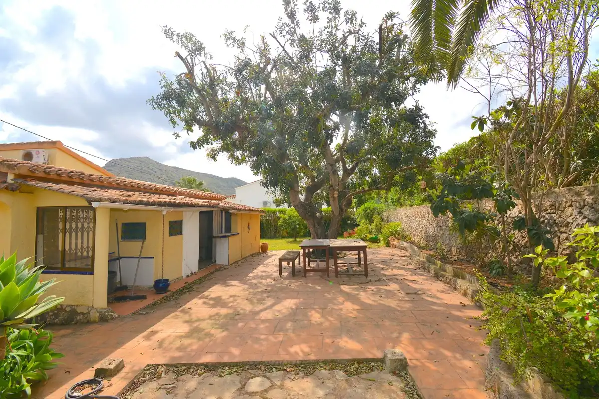 Terrasse von Haus oder Chalet zum Verkauf in Dénia mit Klimaanlage, Heizung und Privatgarten