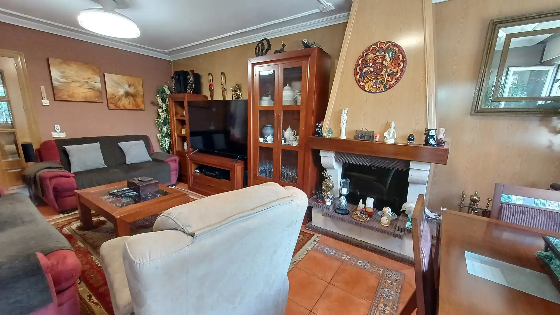 Living room of Houses for sale in Moralzarzal  with Air Conditioner, Private garden and Terrace