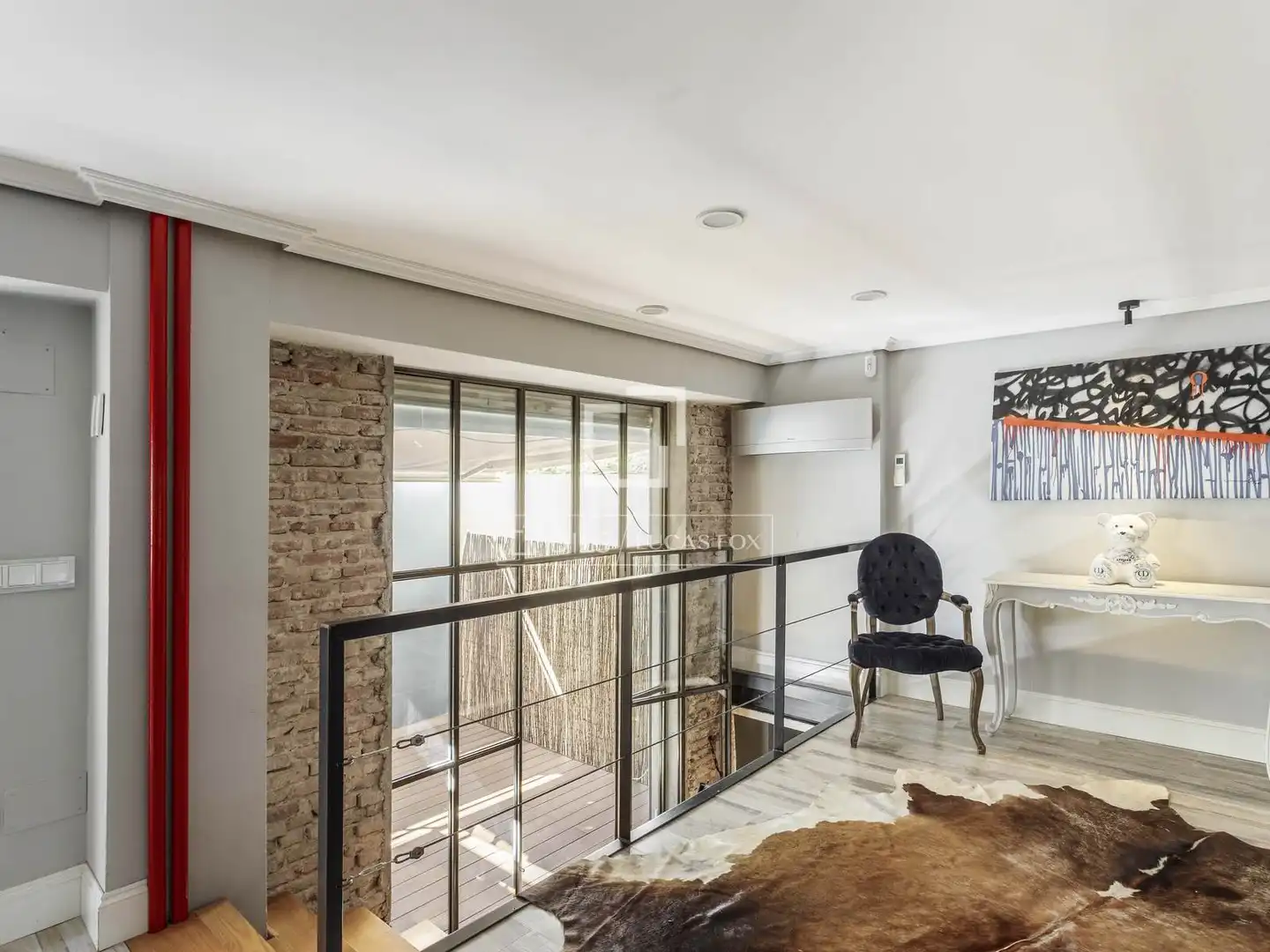 Balcony of Lofts for rent in Madrid  with Air Conditioner, Heating and Terrace