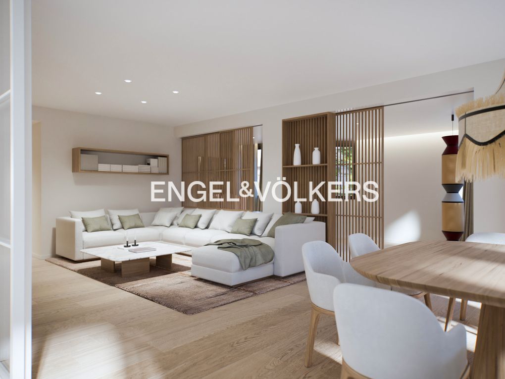 Sala d'estar de Apartament en venda en  Barcelona Capital amb Aire condicionat, Calefacció i Parquet
