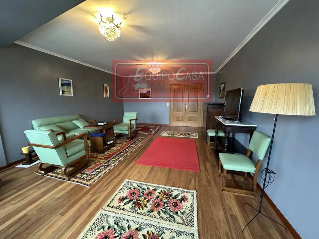 Living room of Duplexes for rent in Lugo  with Heating, Parquet flooring and Storage room