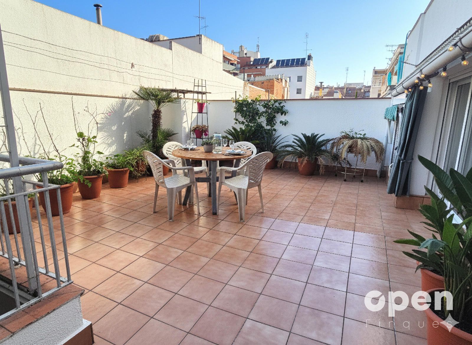 Terrace of Flat for sale in Terrassa  with Air Conditioner, Heating and Parquet flooring