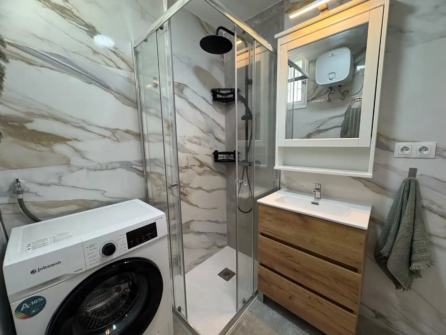 Badezimmer von Wohnung zur Miete in San Bartolomé de Tirajana mit Klimaanlage und Terrasse