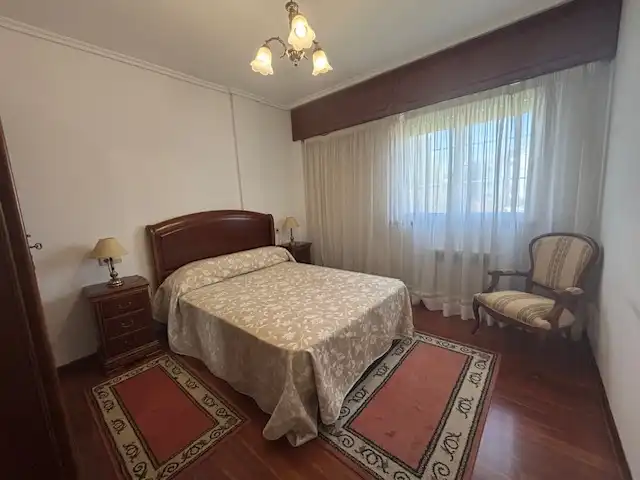 Bedroom of Flat for rent in Ferrol  with Heating, Parquet flooring and Storage room