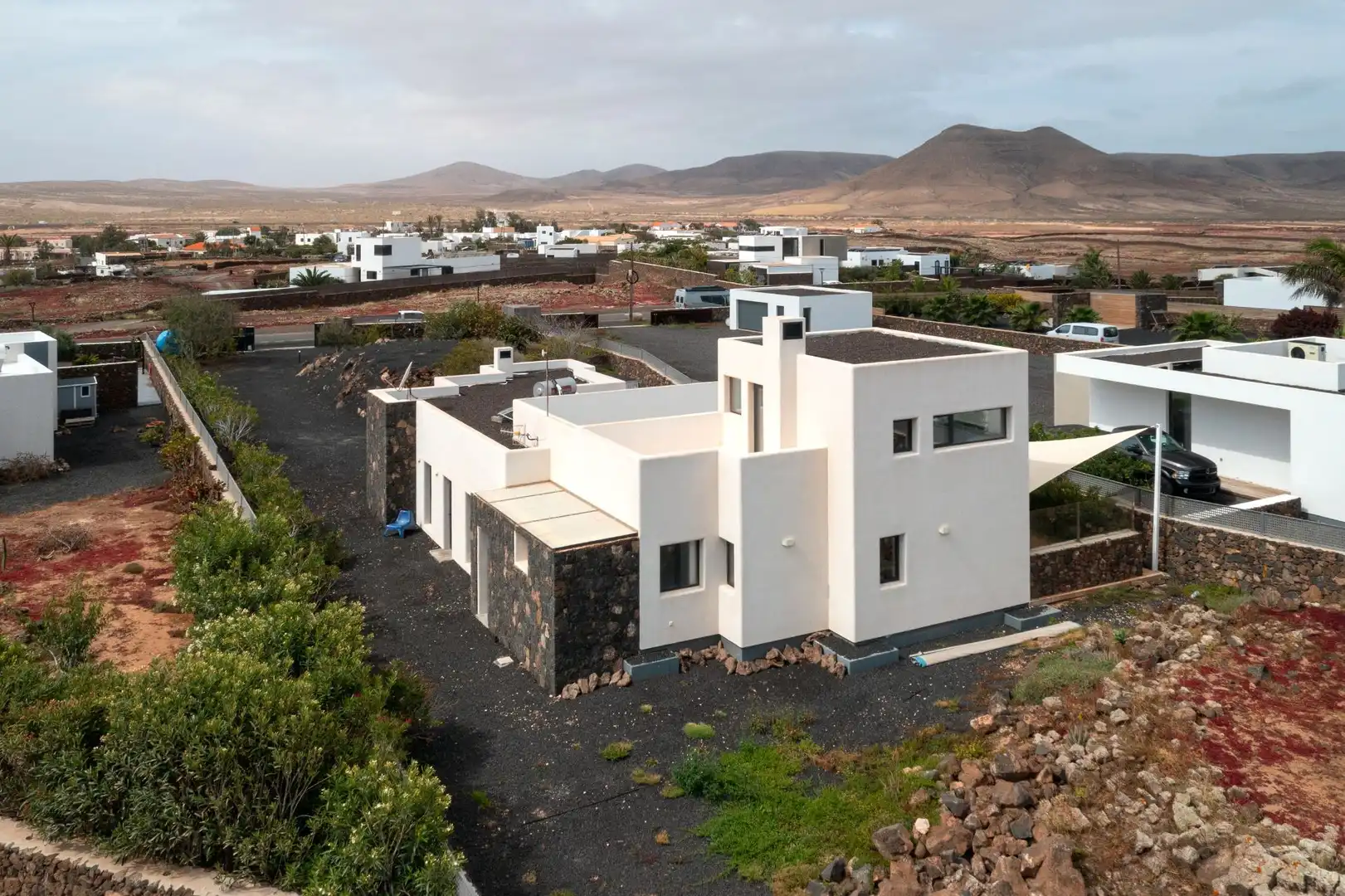 Vista exterior de Casa o chalet en venta en La Oliva con Jardín privado, Terraza y Trastero