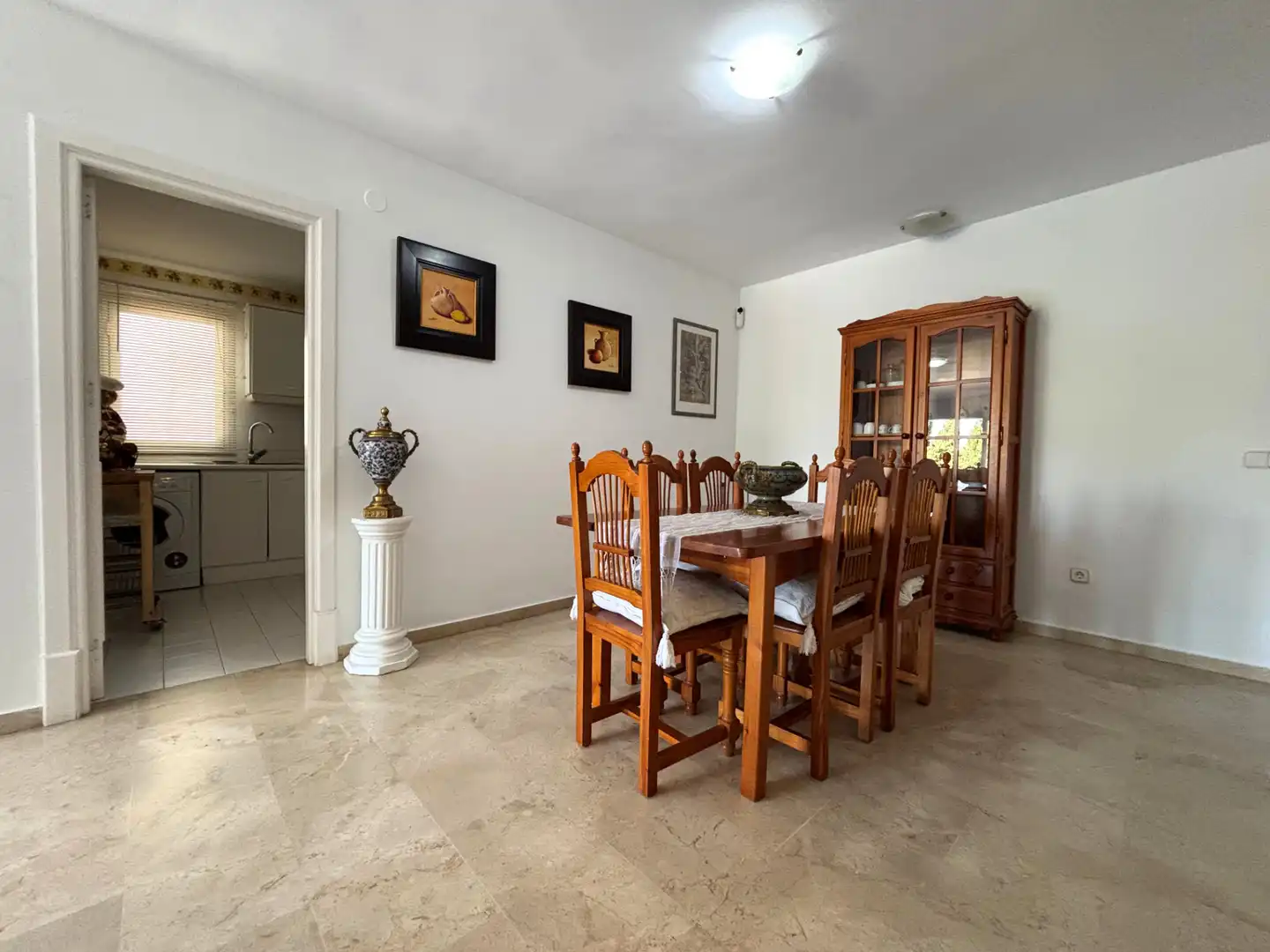 Dining room of Flat for sale in Marbella  with Air Conditioner, Private garden and Terrace