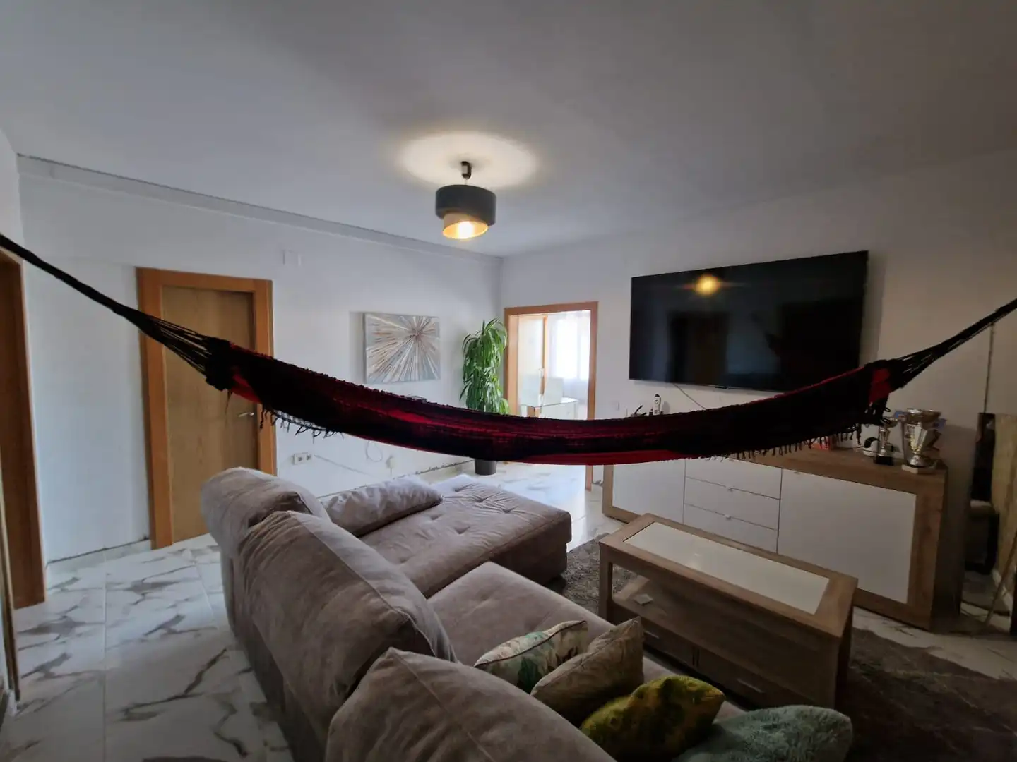 Sala de estar de Piso en venta en Badalona con Trastero, Horno y Balcón