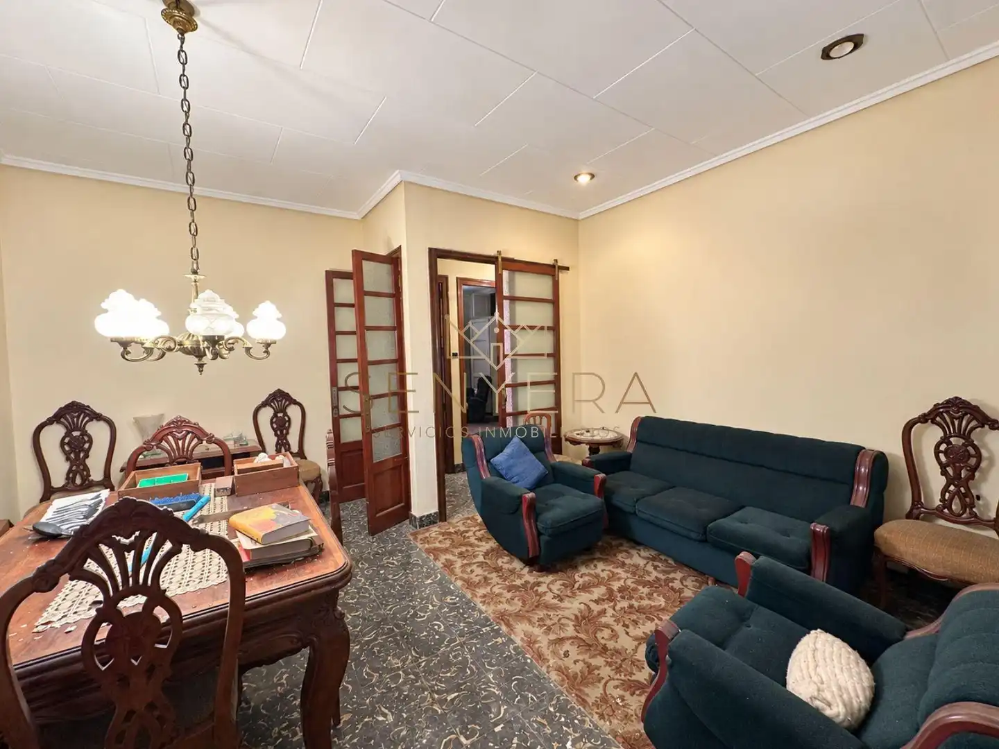 Sala d'estar de Casa adosada en venda en Pobles del Sud