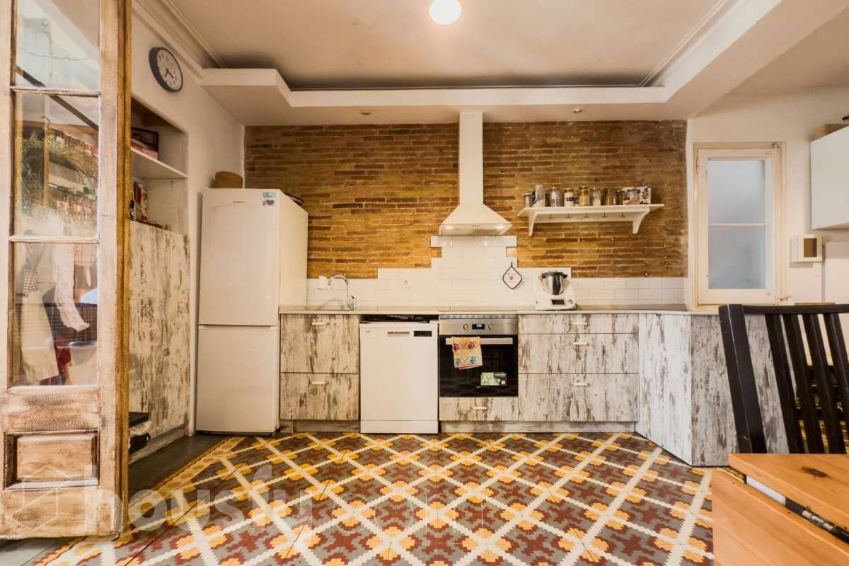 Kitchen of Flat for sale in  Barcelona Capital  with Air Conditioner, Heating and Parquet flooring