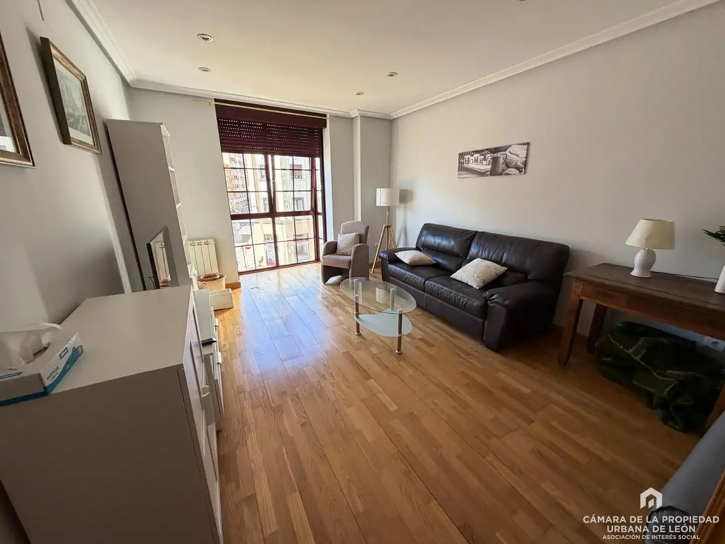 Sala de estar de Piso de alquiler en León Capital  con Trastero y Amueblado
