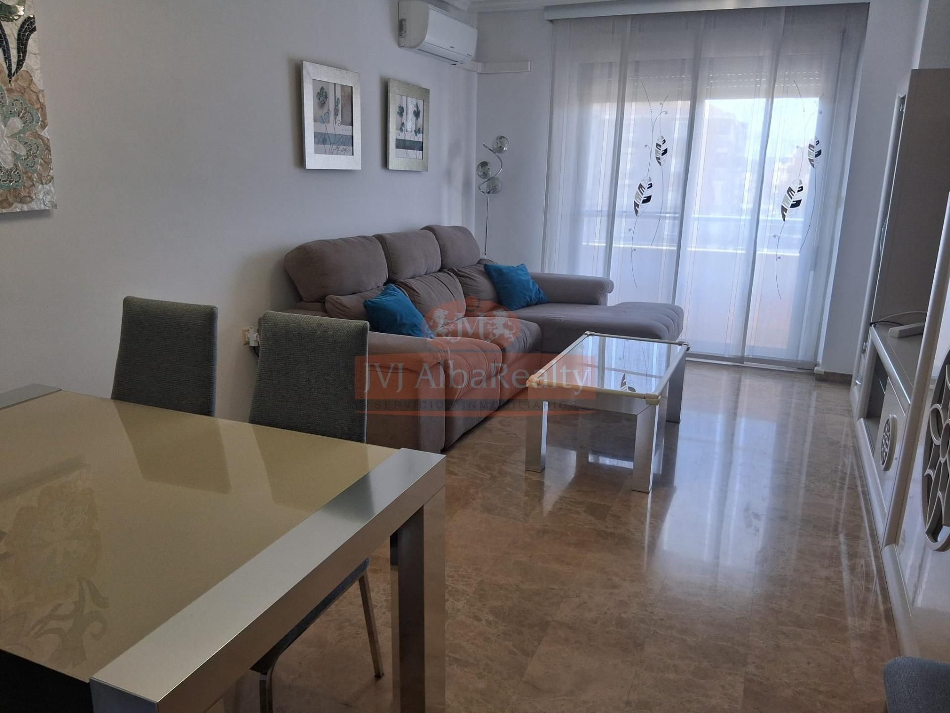 Living room of Flat to rent in  Albacete Capital  with Air Conditioner, Heating and Furnished