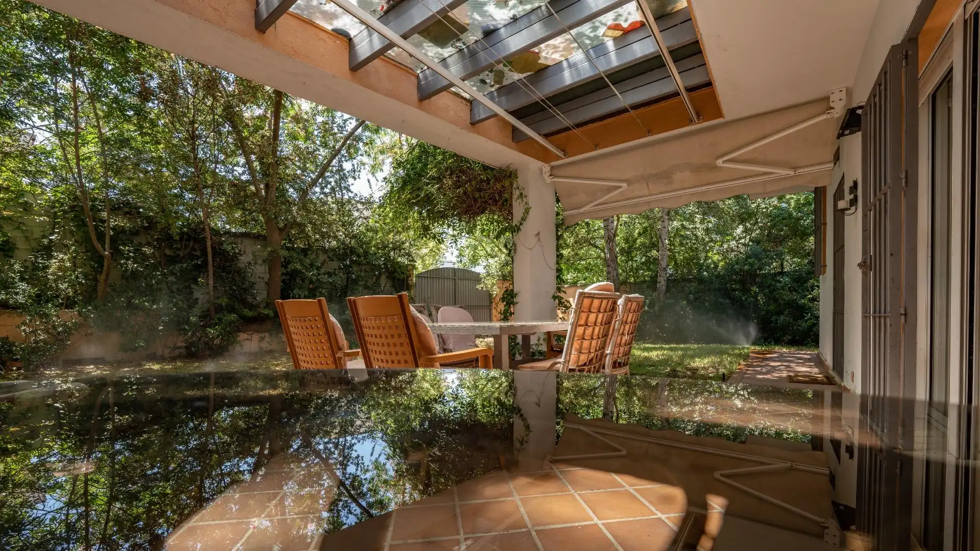 Terraza de Casa o chalet en venta en Cáceres con Calefacción, Jardín privado y Parquet