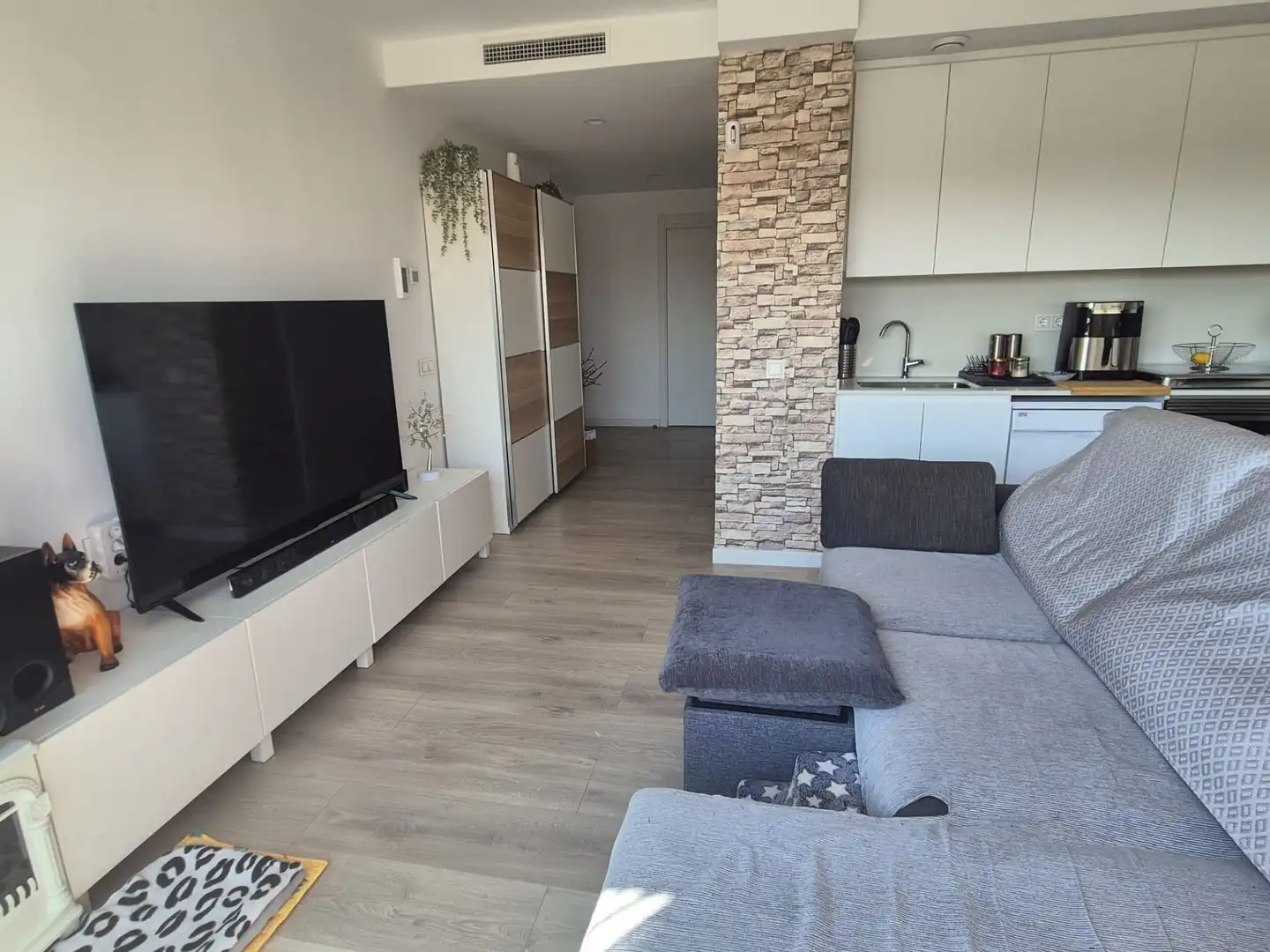 Sala d'estar de Àtic en venda en Cubelles amb Aire condicionat i Terrassa