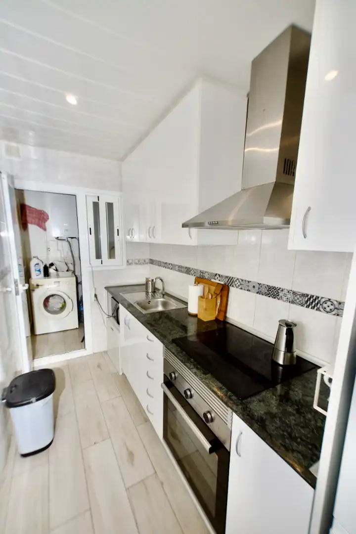Küche von Wohnung zum Verkauf in Terrassa mit Klimaanlage, Heizung und Parkett