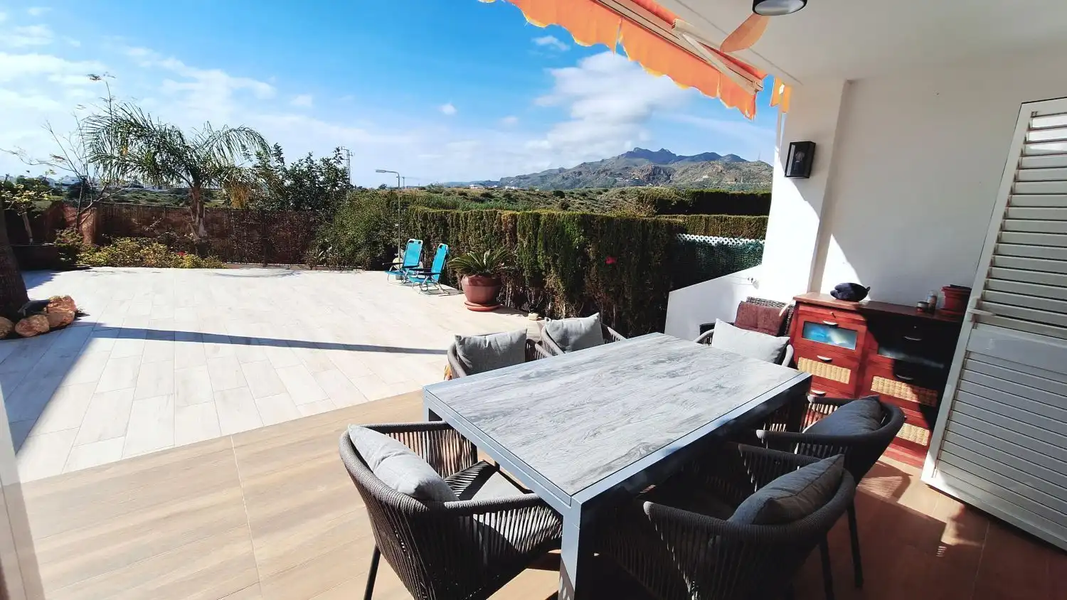 Terrasse von Maisonette zum Verkauf in Mojácar mit Klimaanlage, Terrasse und Schwimmbad