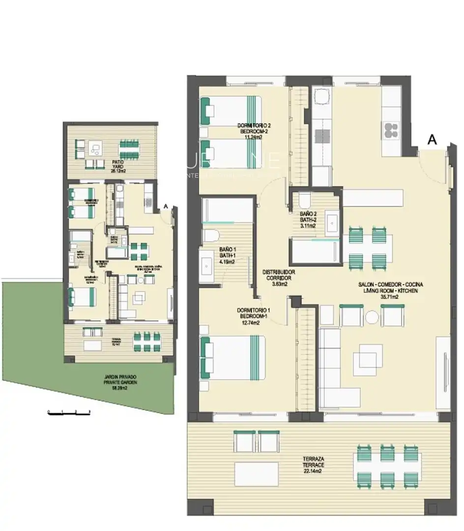 Piso con piscina en venta en María Zambrano, imagen 16