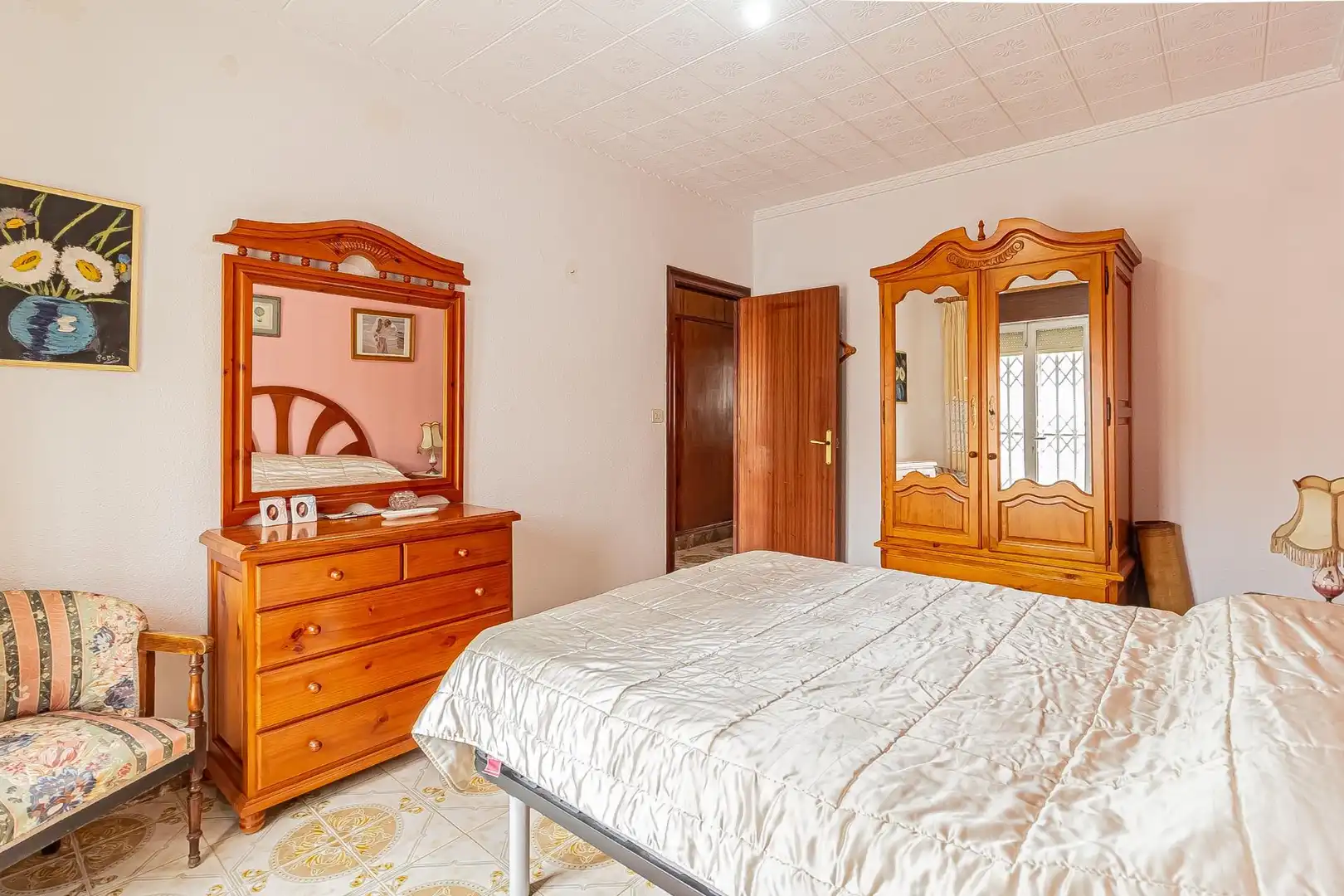 Schlafzimmer von Einfamilien-Reihenhaus zum Verkauf in Cartagena mit Privatgarten, Abstellraum und Balkon